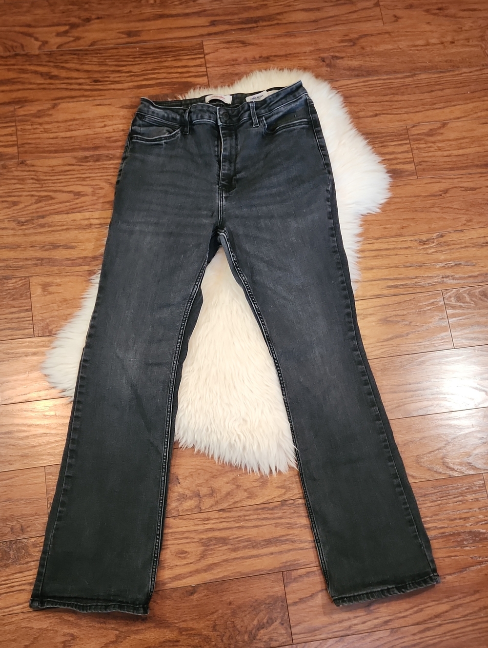 Wrangler High Rise Bold Boot Cut Faded Black Womens Jeans - Picture 2 of 8